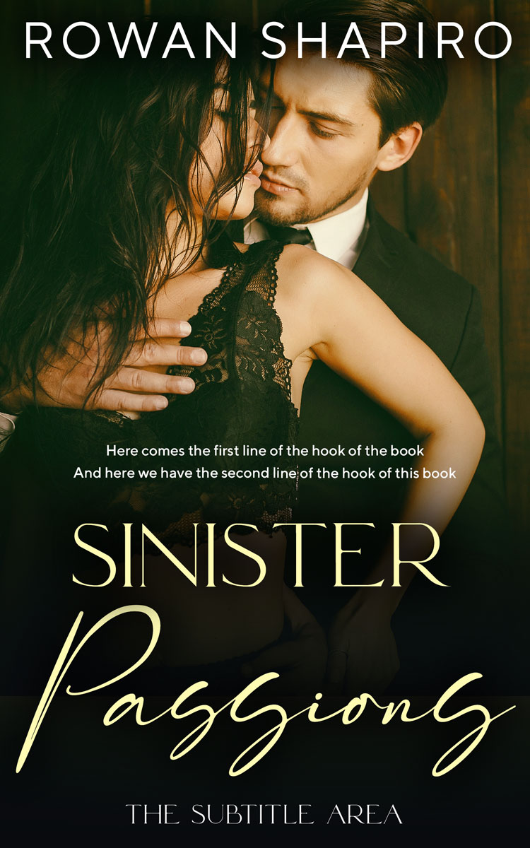 2D view of Premade Erotica Book Cover - Hunter Green