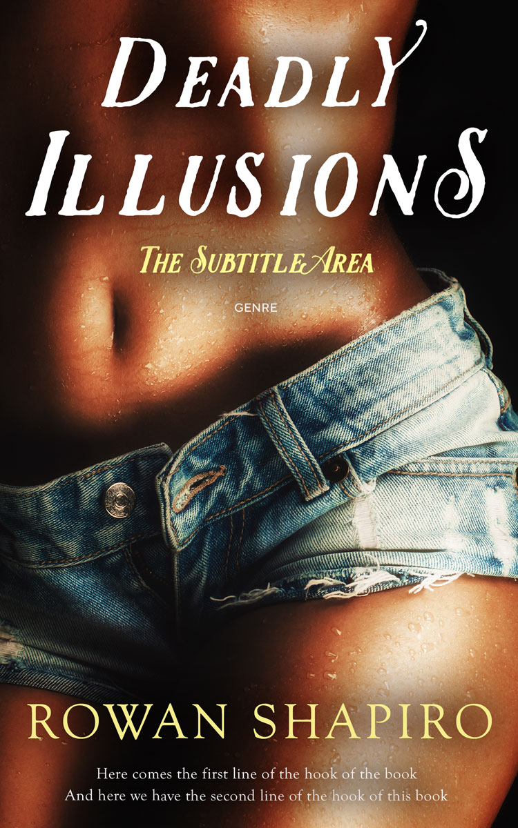 2D view of Premade Erotica Book Cover - Tan