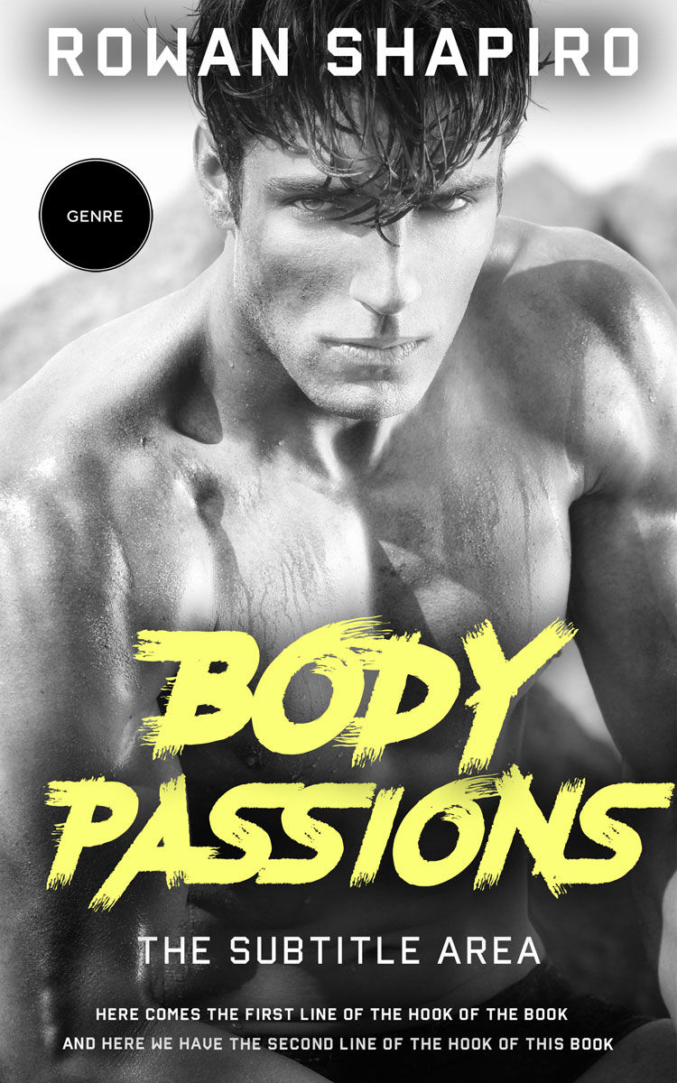 2D view of Premade Erotica Book Cover - Foggy Gray