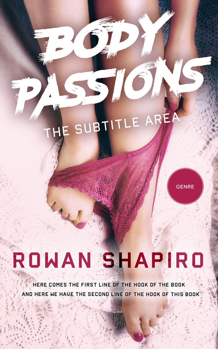 2D view of Premade Erotica Book Cover - Oyster Pink