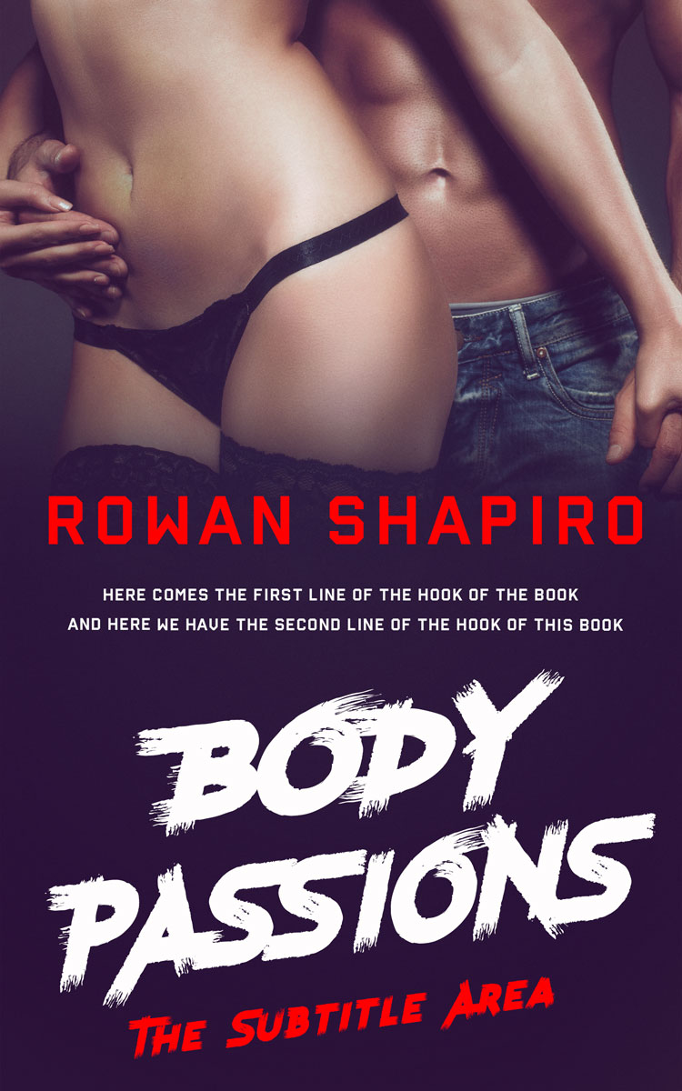 2D view of Premade Erotica Book Cover - Bleached Cedar