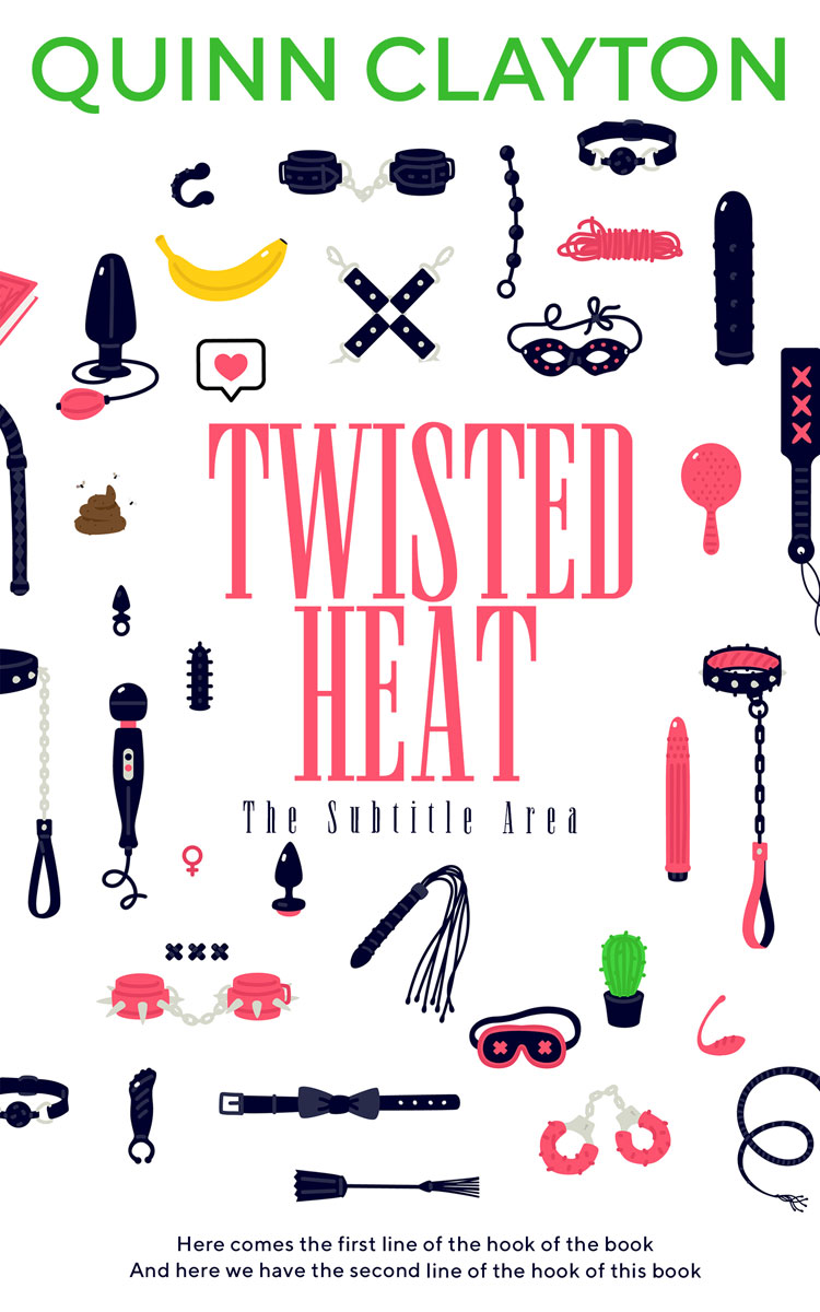 2D view of Premade Erotica Book Cover - Soft Peach