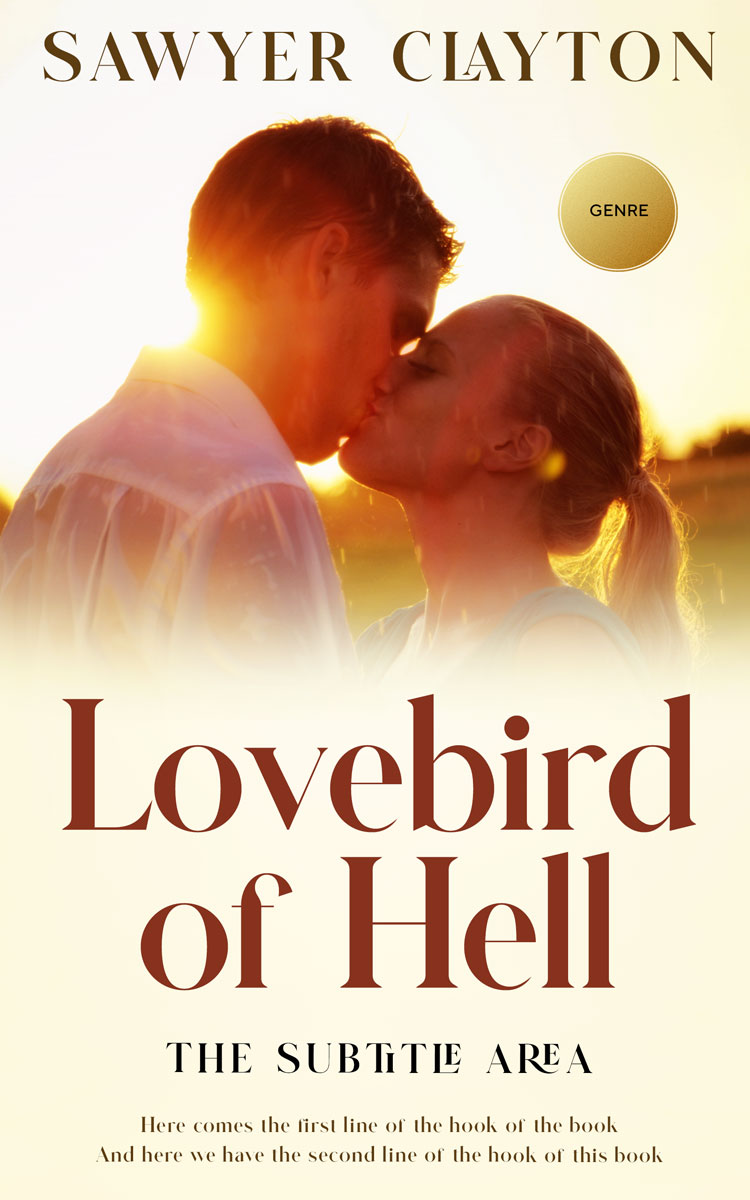 2D view of Premade Romance Book Cover - Coconut Cream