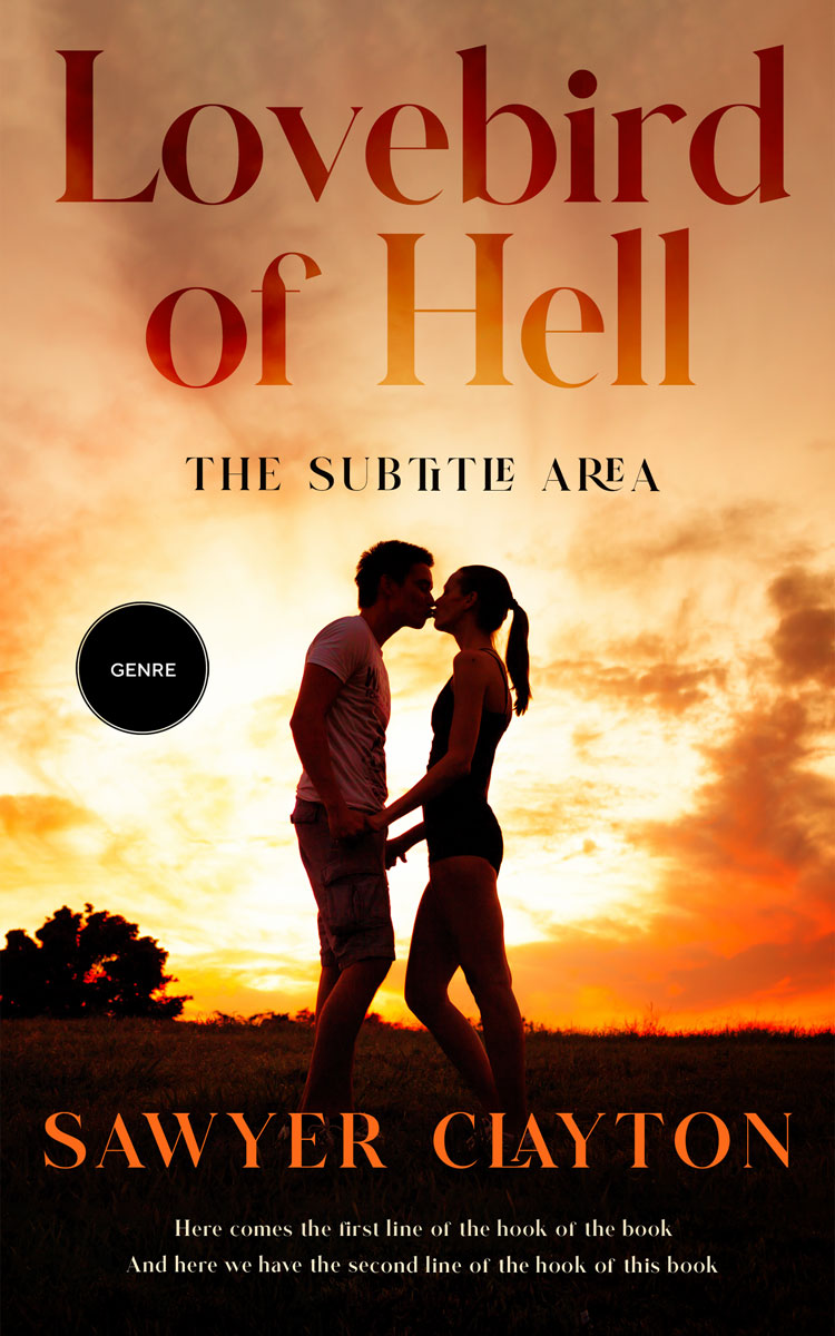 2D view of Premade Romance Book Cover - Crowshead