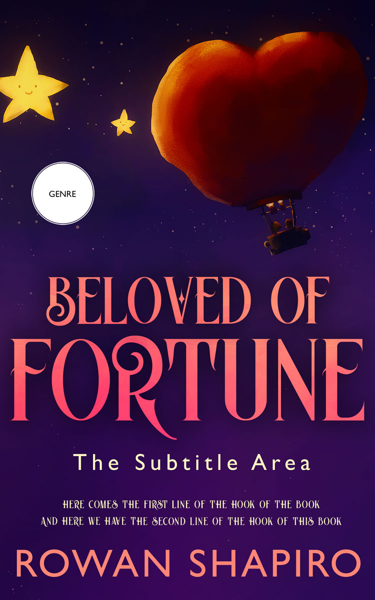 2D view of Premade Romance Book Cover - Valentino