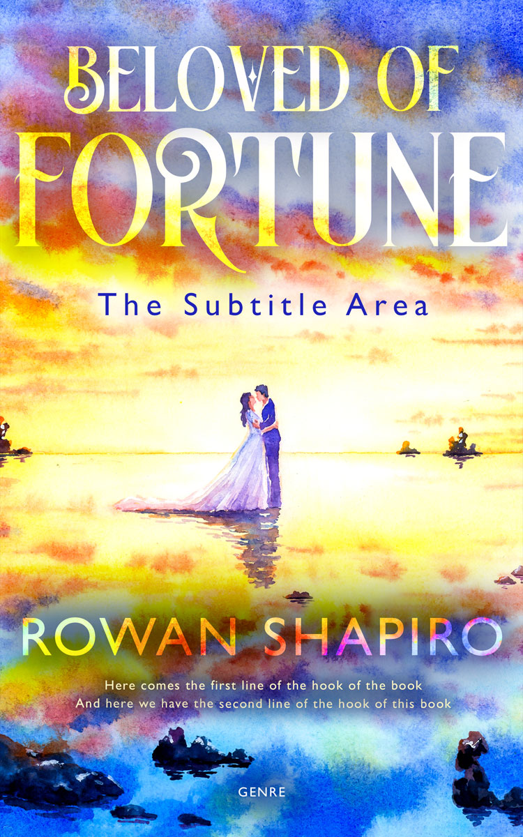 2D view of Premade Romance Book Cover - Celeste