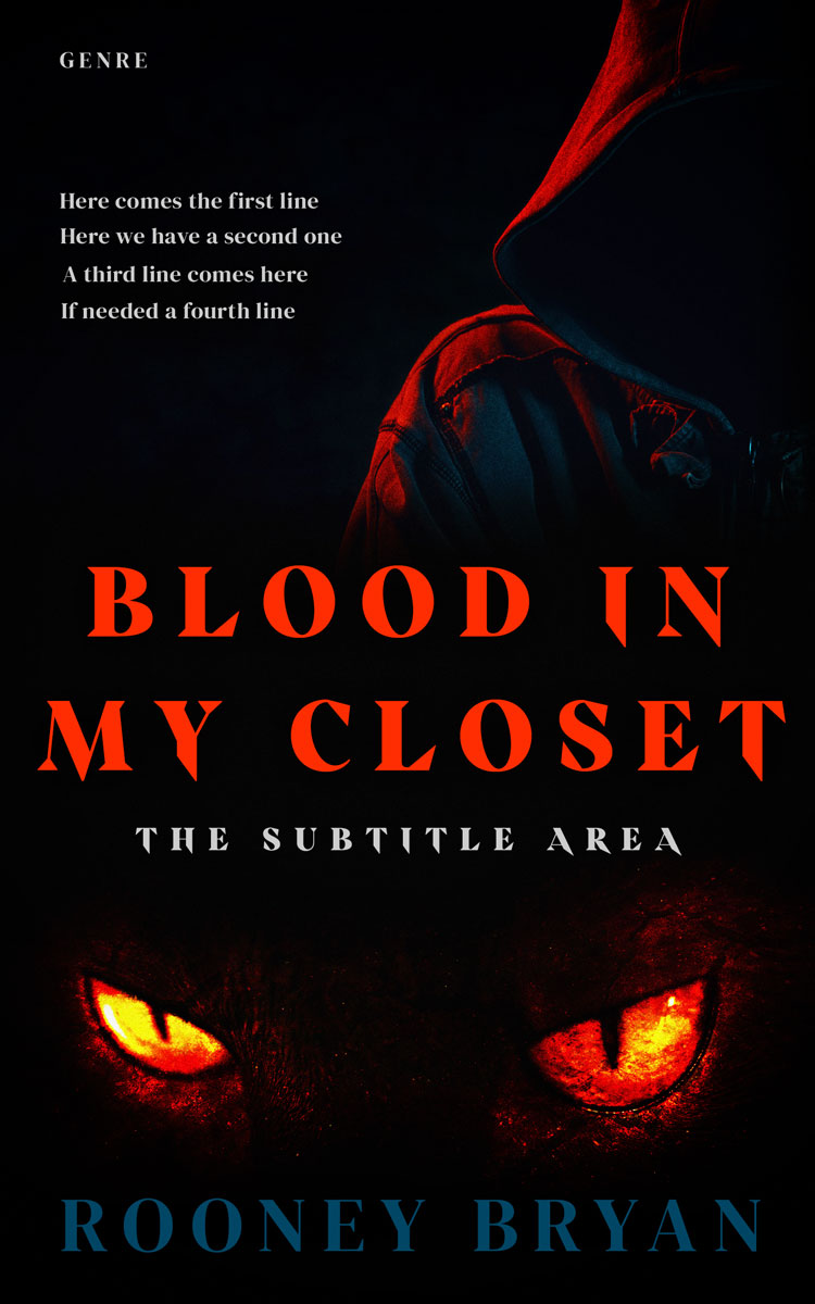 2D view of Premade Horror Book Cover - Cinder