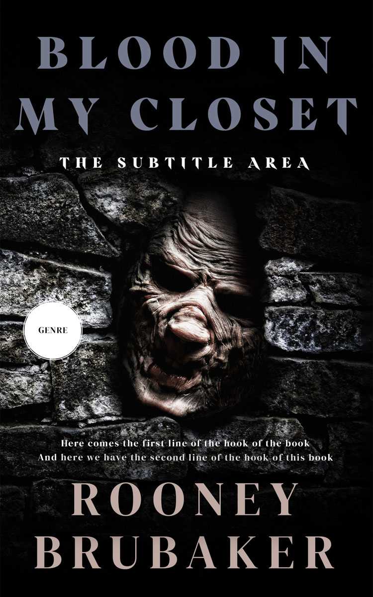 2D view of Premade Horror Book Cover - Cod Gray