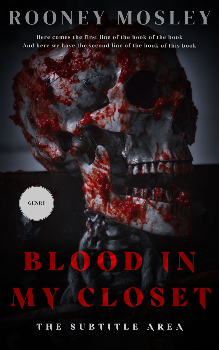 2D view of Premade Mystery & Thriller & Suspense Book Cover - Cod Gray