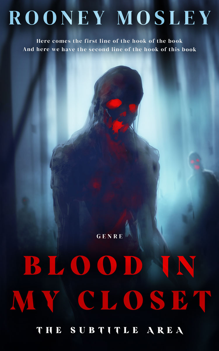 2D view of Premade Horror Book Cover - Mirage