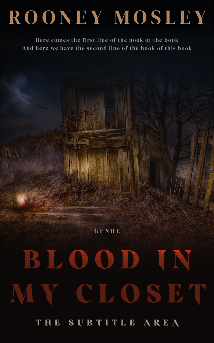 2D view of Premade Horror Book Cover - Zeus