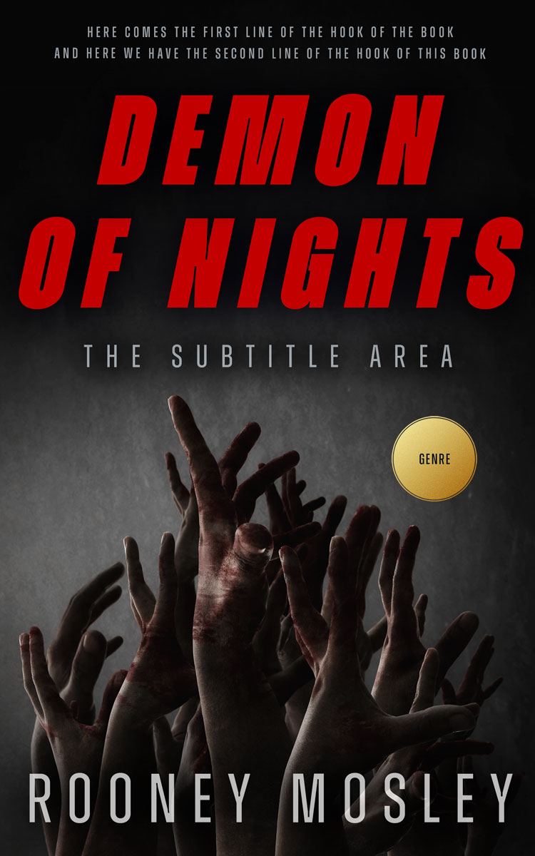2D view of Premade Horror Book Cover - Cod Gray