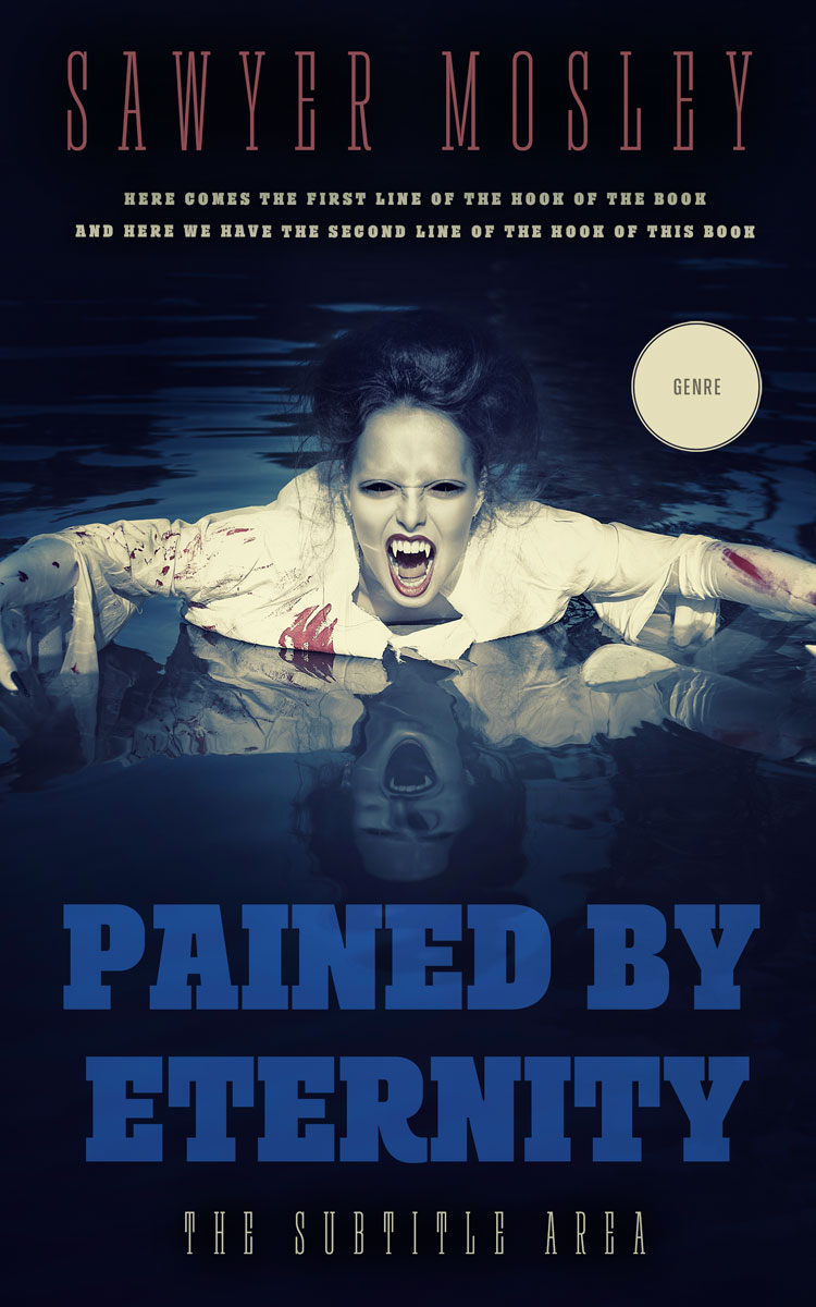 2D view of Premade Horror Book Cover - Haiti