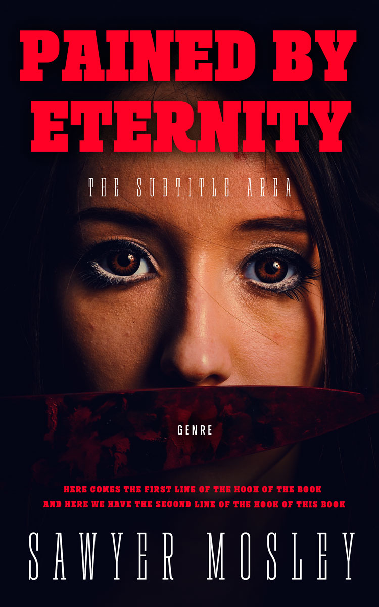 2D view of Premade Horror Book Cover - Revolver