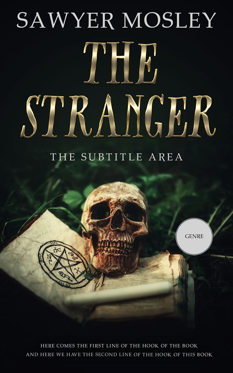 2D view of Premade Horror Book Cover - Indian Khaki