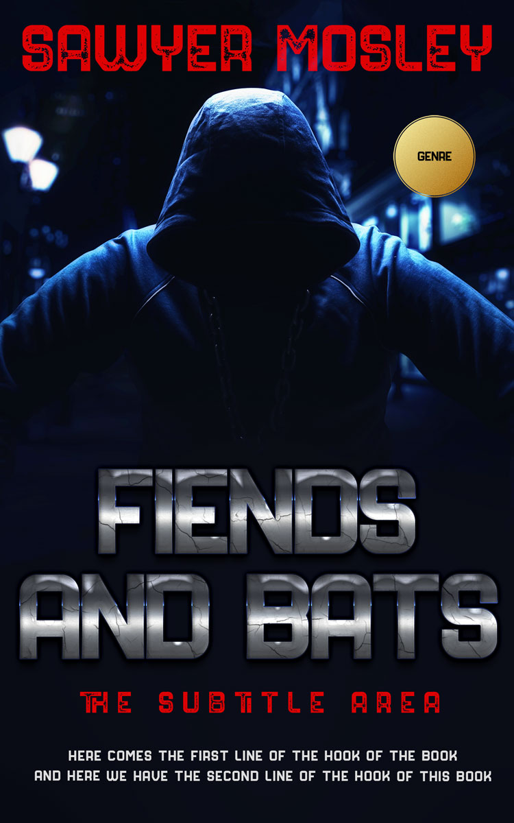 2D view of Premade Mystery & Thriller & Suspense Book Cover - Ebony