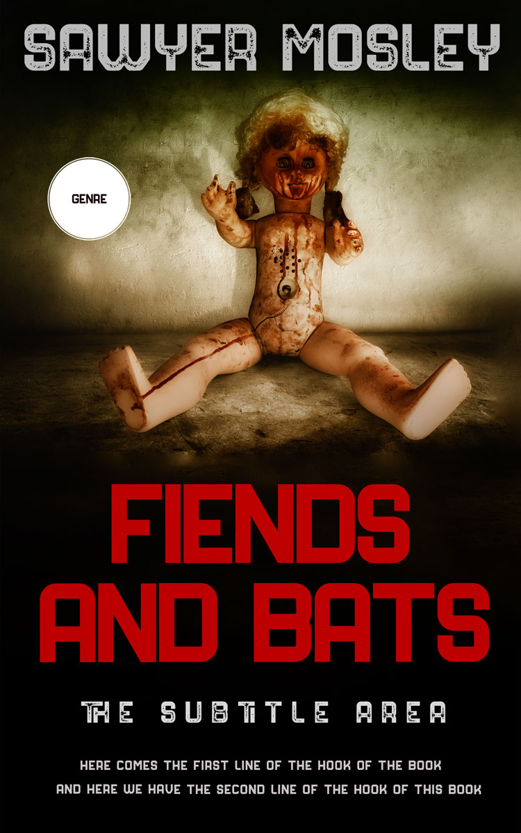 2D view of Premade Horror Book Cover - Contessa