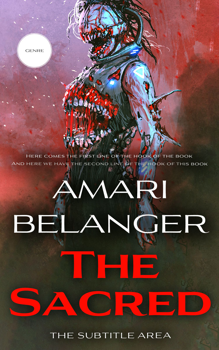 2D view of Premade Horror Book Cover - Birch