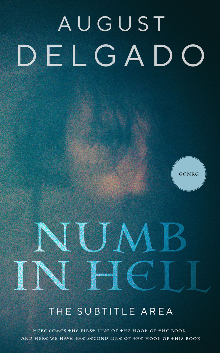 2D view of Premade Horror Book Cover - Blue Dianne