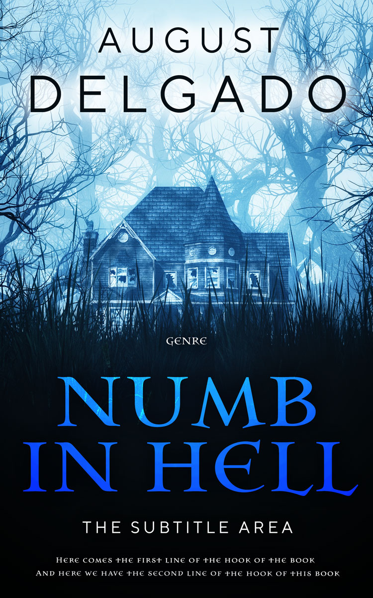 2D view of Premade Mystery & Thriller & Suspense Book Cover - Ebony