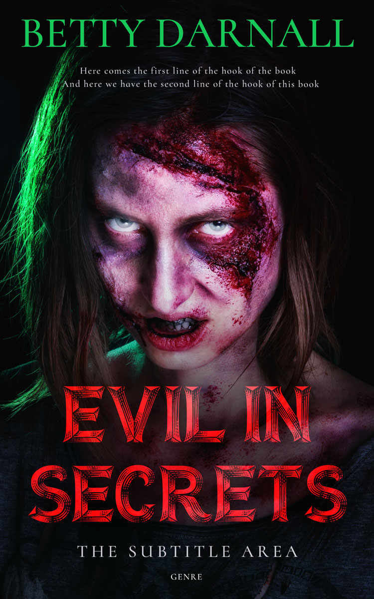 2D view of Premade Horror Book Cover - Cod Gray