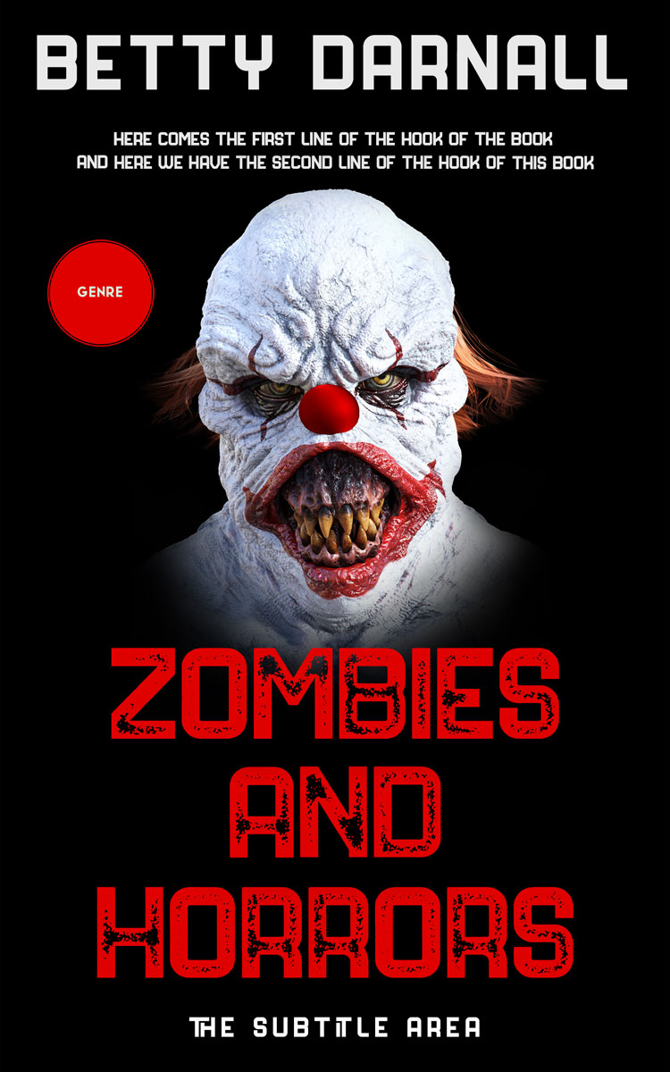 2D view of Premade Horror Book Cover - Cod Gray