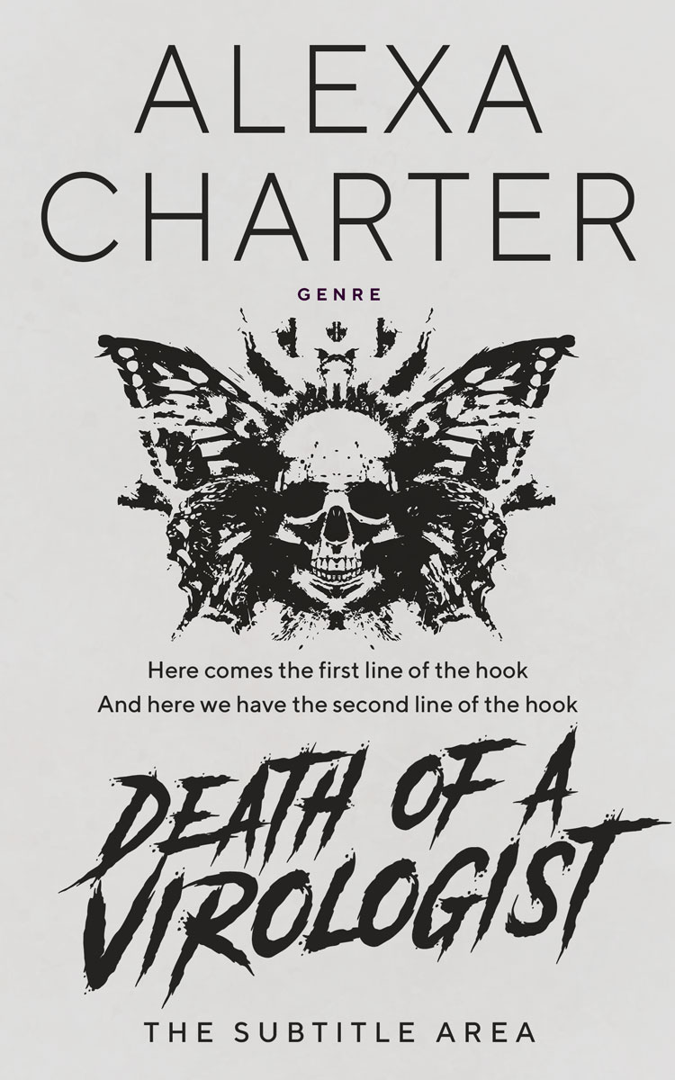 2D view of Premade Horror Book Cover - Alto