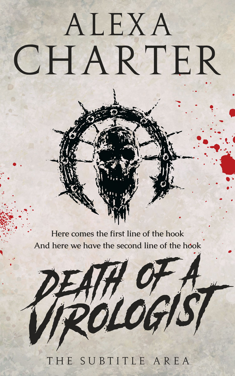 2D view of Premade Horror Book Cover - Swirl