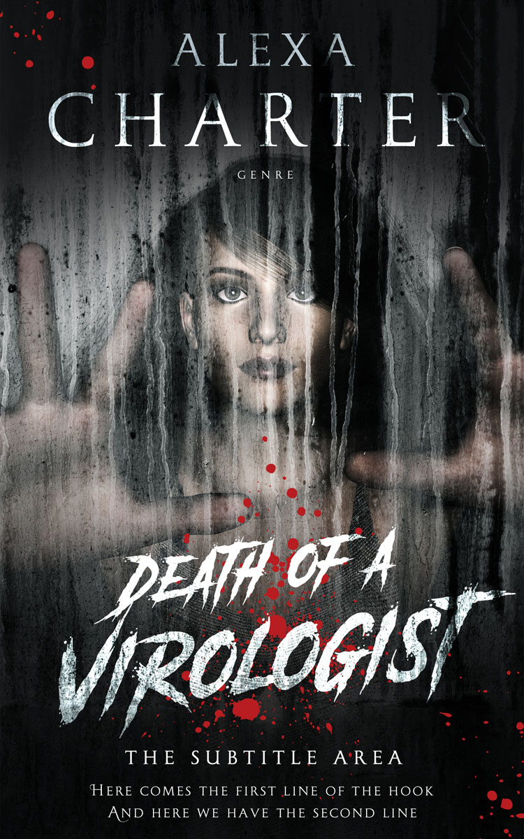 2D view of Premade Horror Book Cover - Shark