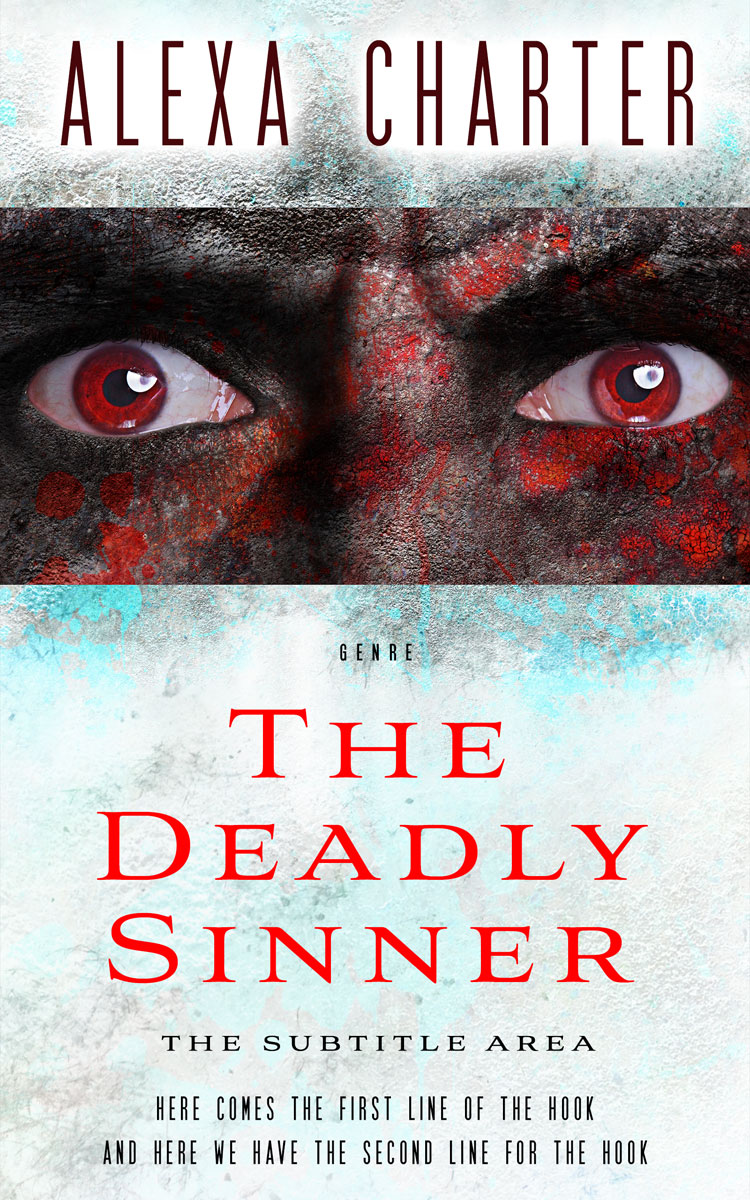 2D view of Premade Horror Book Cover - Cocoa Brown