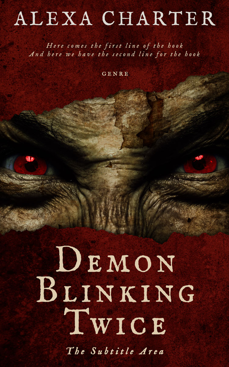 2D view of Premade Horror Book Cover - Clinker
