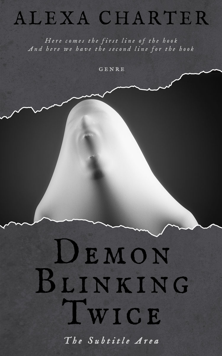 2D view of Premade Teen & Young Adult Book Cover - Ship Gray