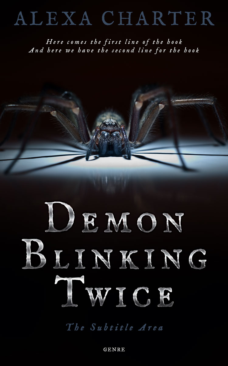 2D view of Premade Horror Book Cover - Cod Gray