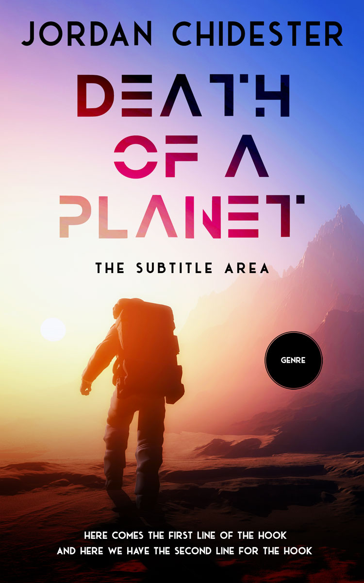 2D view of Premade Science Fiction Book Cover - Mirage