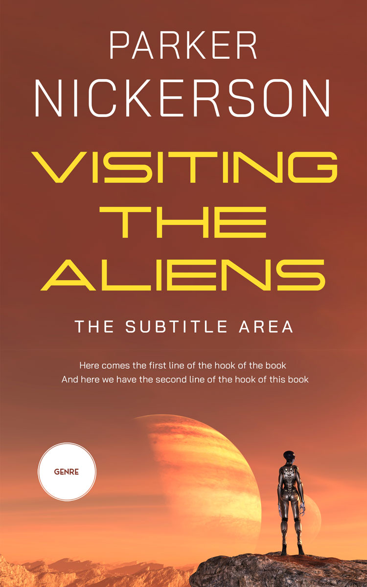 2D view of Premade Science Fiction Book Cover - El Salva