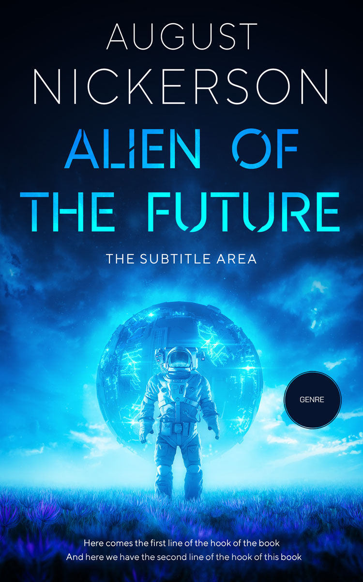 2D view of Premade Science Fiction Book Cover - Black Pearl