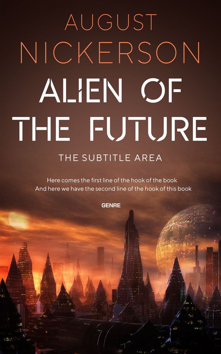 2D view of Premade Science Fiction Book Cover - Cork