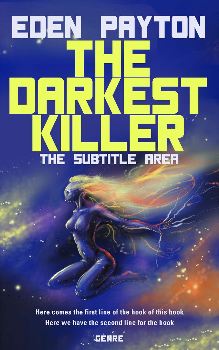 2D view of Premade Science Fiction Book Cover - East Bay