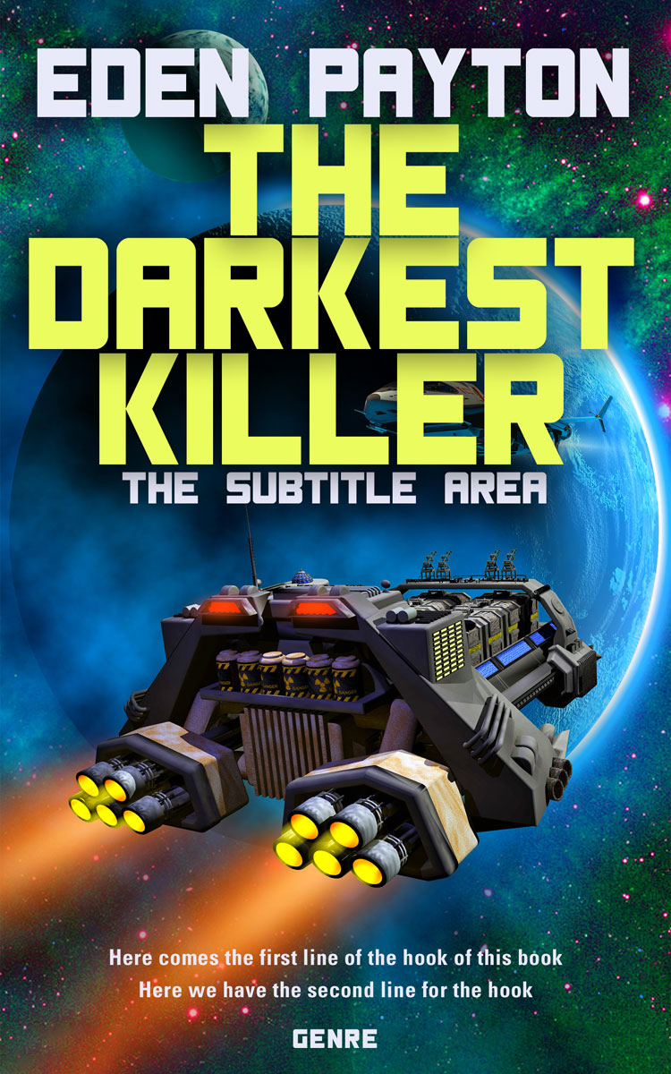 2D view of Premade Science Fiction Book Cover - Chenin