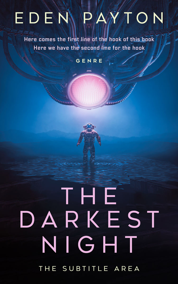 2D view of Premade Science Fiction Book Cover - Big Stone