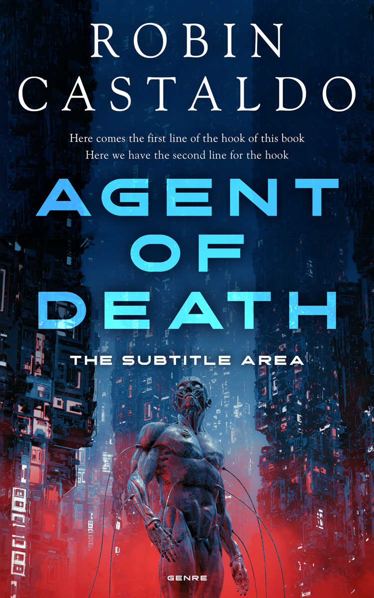 2D view of Premade Science Fiction Book Cover - Big Stone