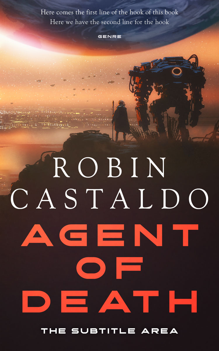 2D view of Premade Science Fiction Book Cover - Copperfield