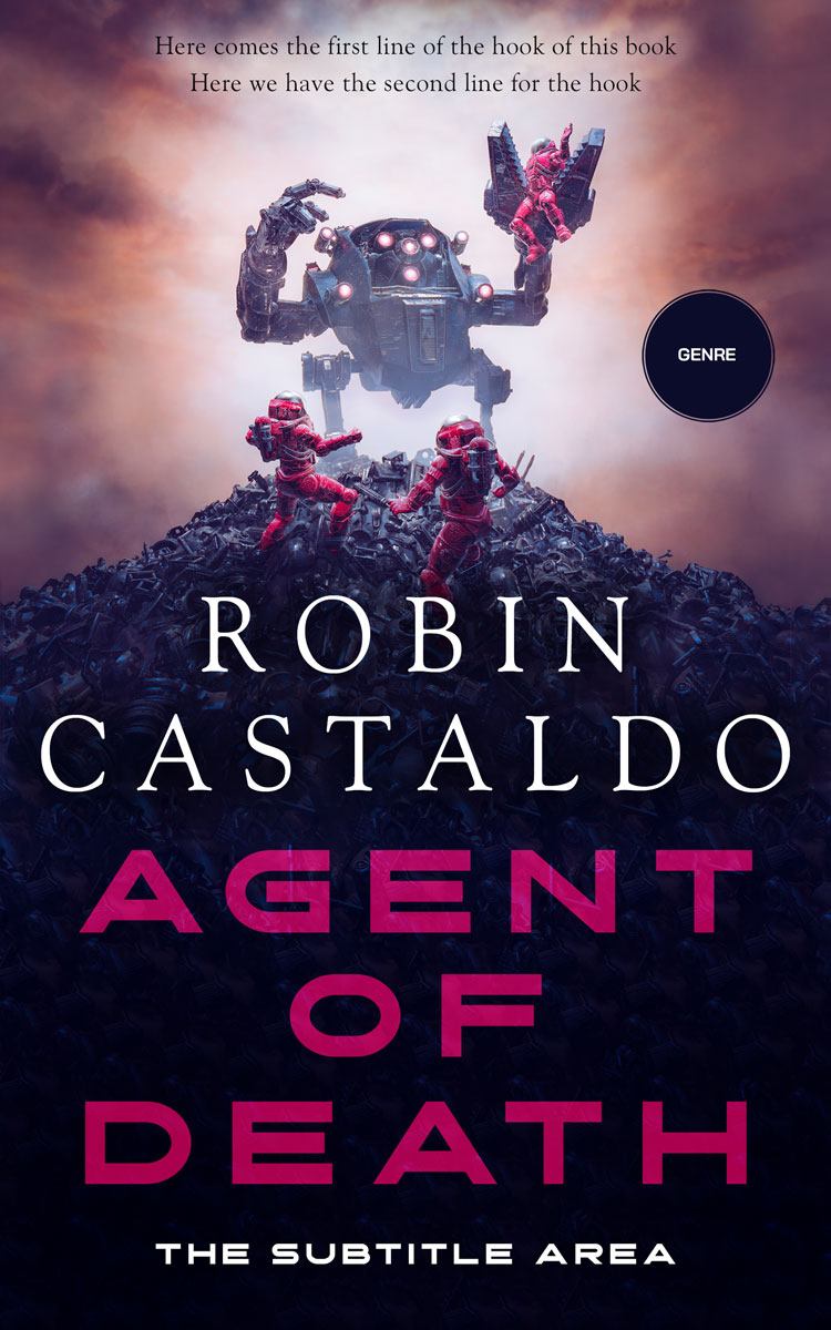 2D view of Premade Science Fiction Book Cover - Revolver