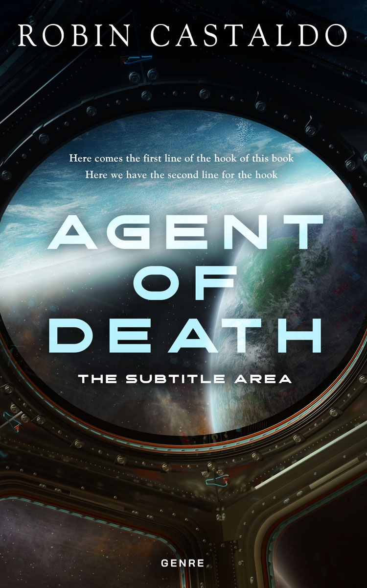 2D view of Premade Science Fiction Book Cover - Heavy Metal