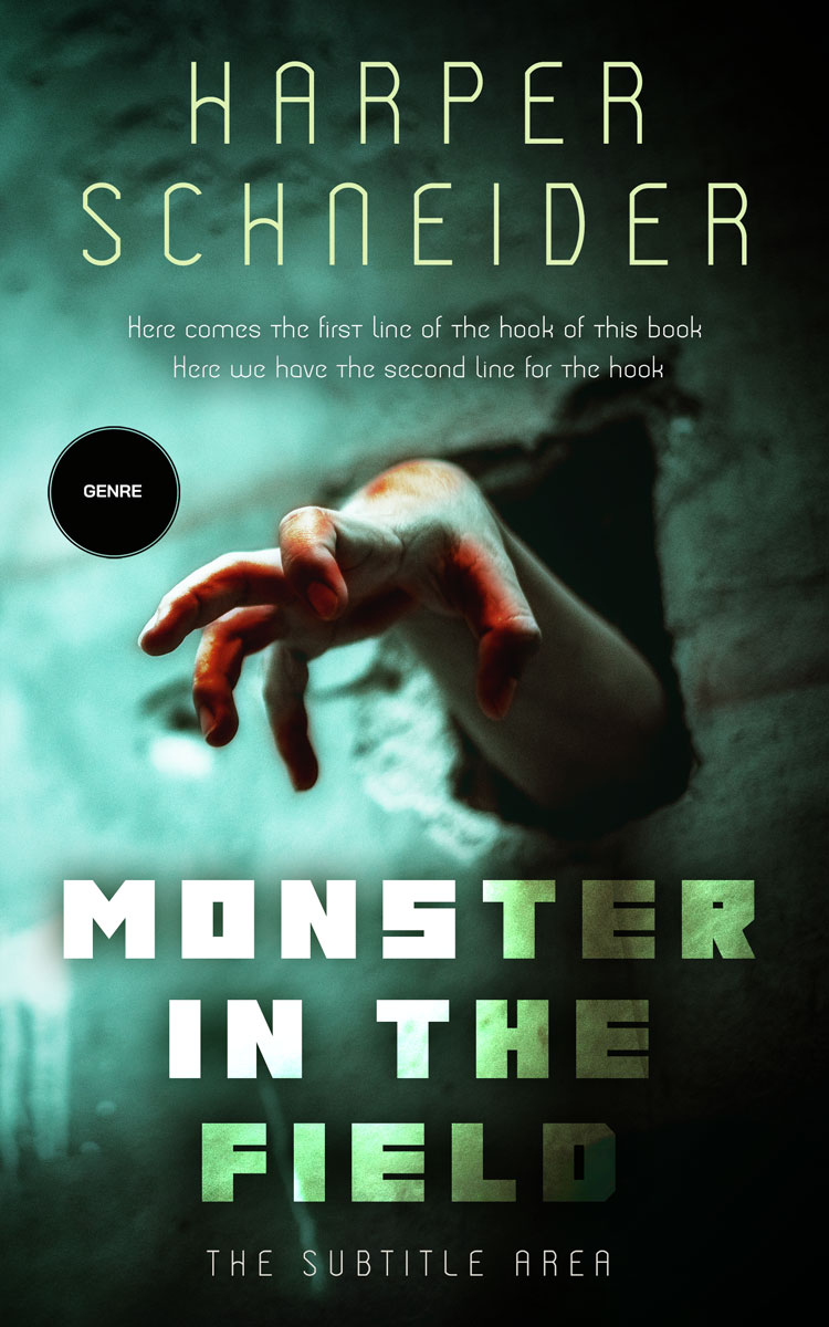 2D view of Premade Horror Book Cover - Log Cabin