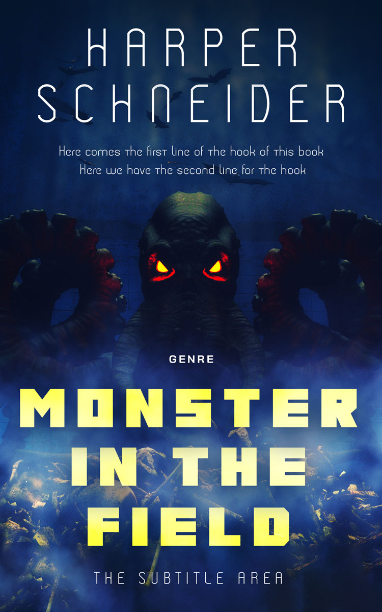 2D view of Premade Fantasy Book Cover - Blue Zodiac