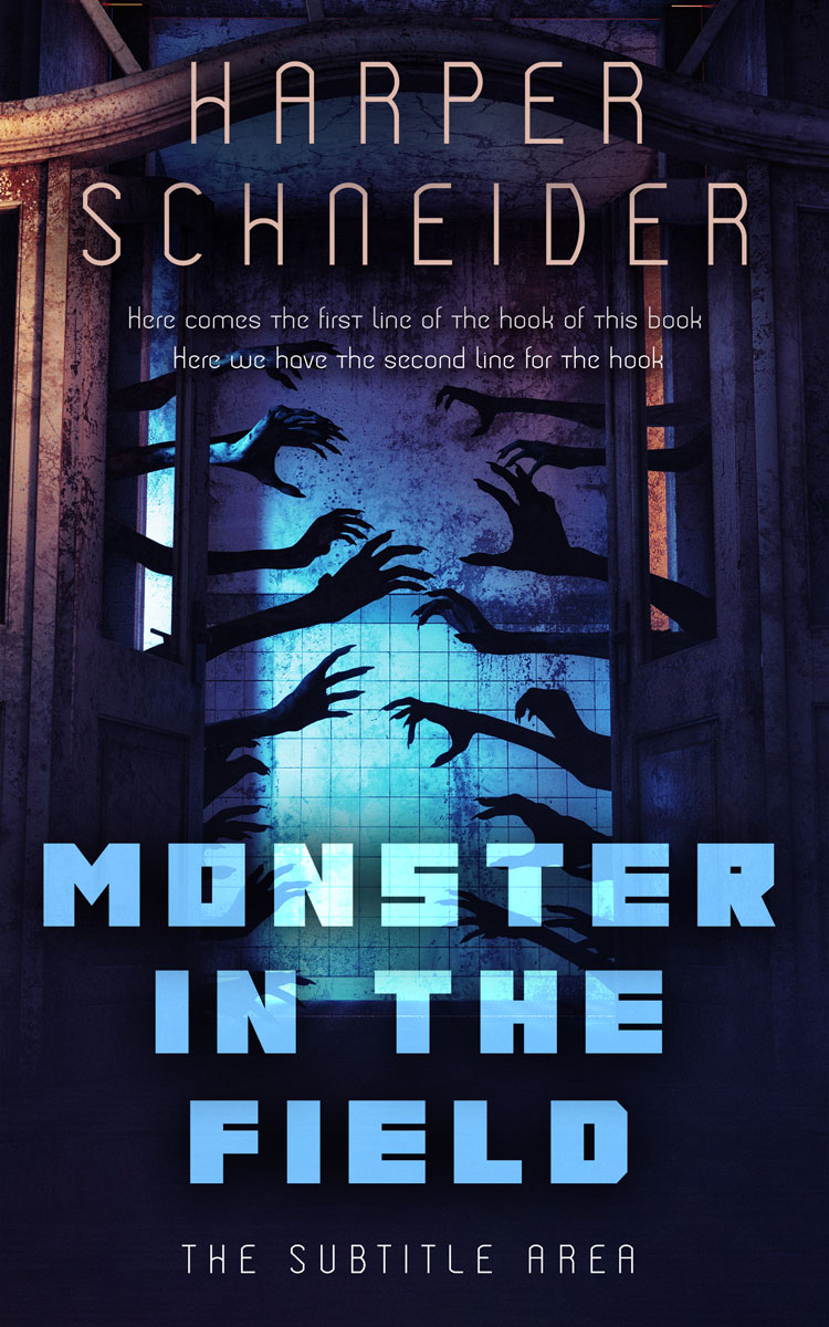 2D view of Premade Horror Book Cover - Mirage