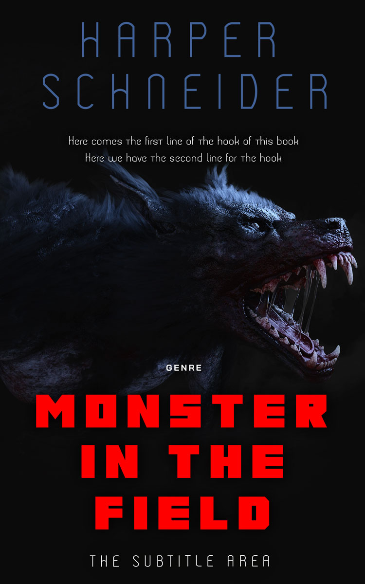 2D view of Premade Horror Book Cover - Woodsmoke