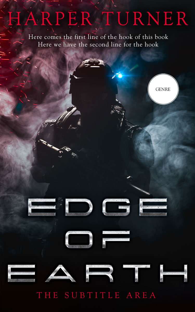 2D view of Premade Mystery & Thriller & Suspense Book Cover - Thunder