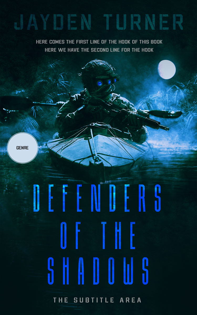 2D view of Premade Mystery & Thriller & Suspense Book Cover - Black Pearl